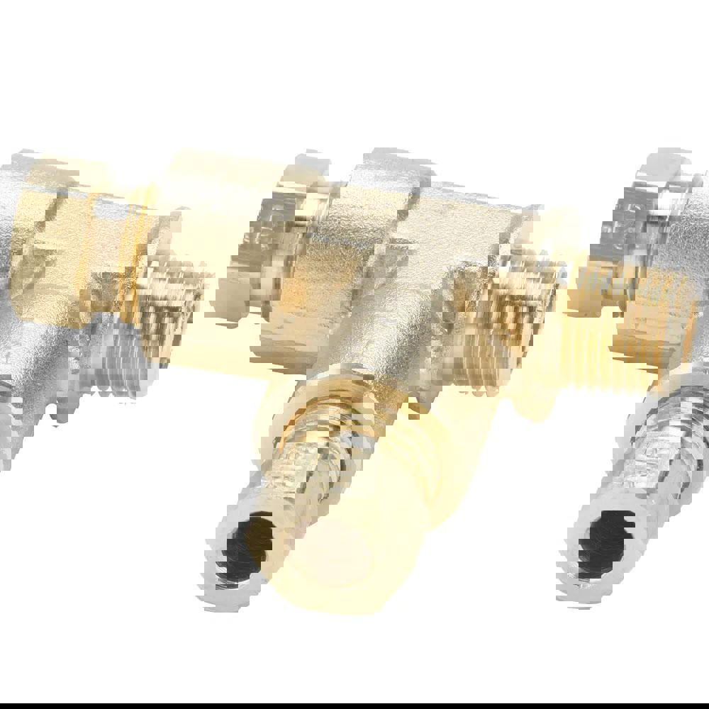 Compression Tube Male Run Tee: 1/8