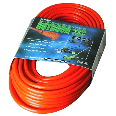 100' 16/3 SJTW-A ORANGEEXT. CORD 3-COND. ROU