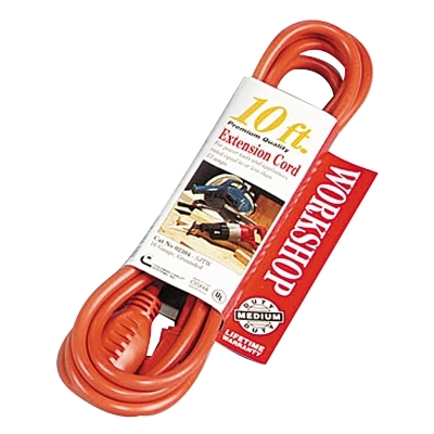 50' 10/3 SJTW-A YELLOW EXTENSION CORD W/CLEAR PL
