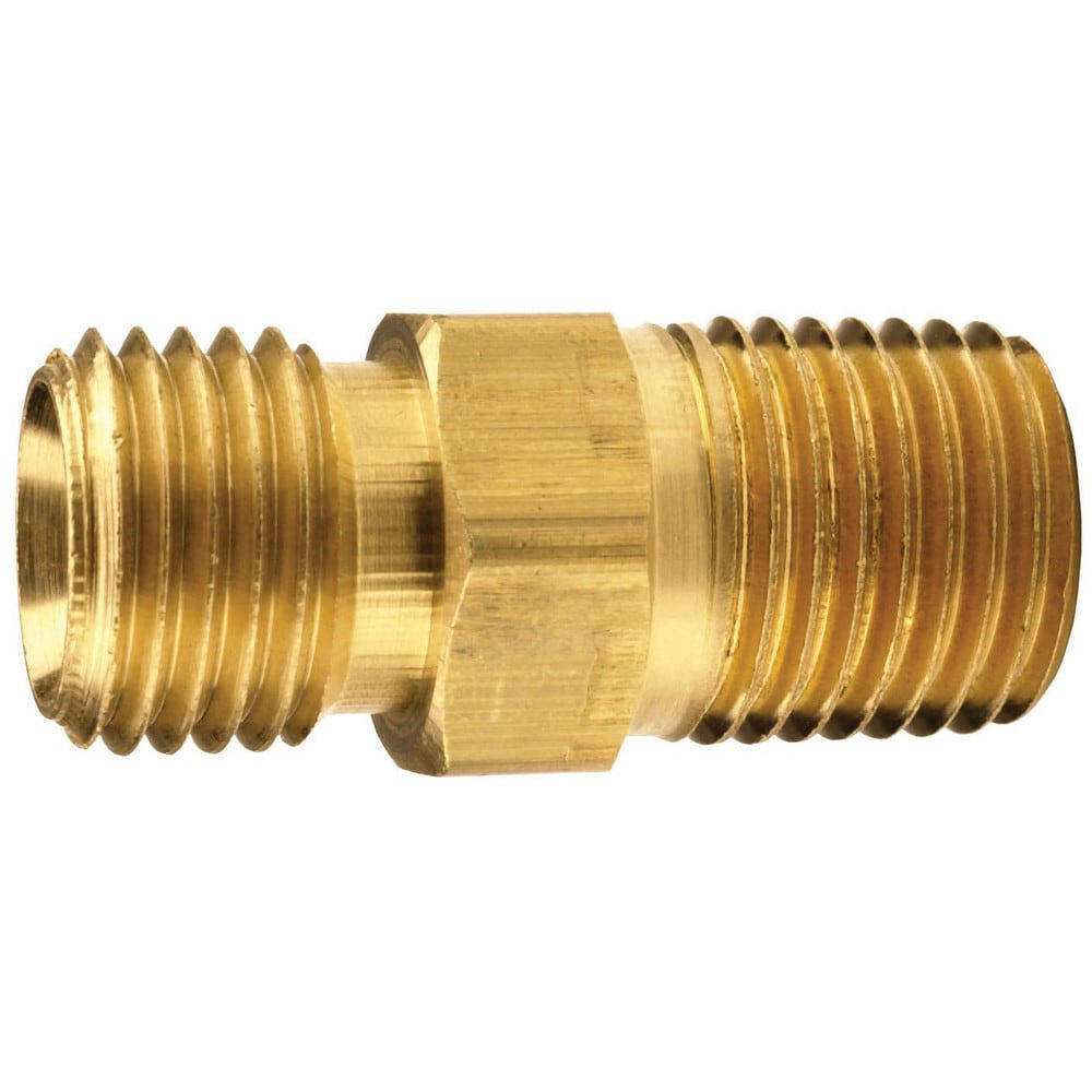 Brass & Chrome Pipe Fittings; Fitting Type: Male Union ; Fitting Size: 1/4 x 1/8 ; End Connections: NPSM x NPTF ; Connection Type: Threaded ; Pressure Rating (psi): 1000 ; Fitting Shape: Straight