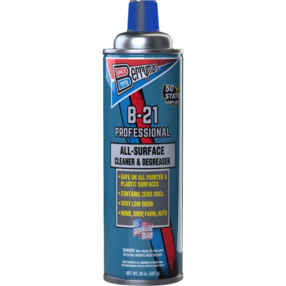 Automotive Cleaners & Degreaser; Product Type: B-21 All-Surface Cleaner & Degreaser ; Container Type: Aerosol Can ; Container Size: 20 oz ; Flammability: Non-Flammable ; Chlorinated: No ; UNSPSC Code: 47131828