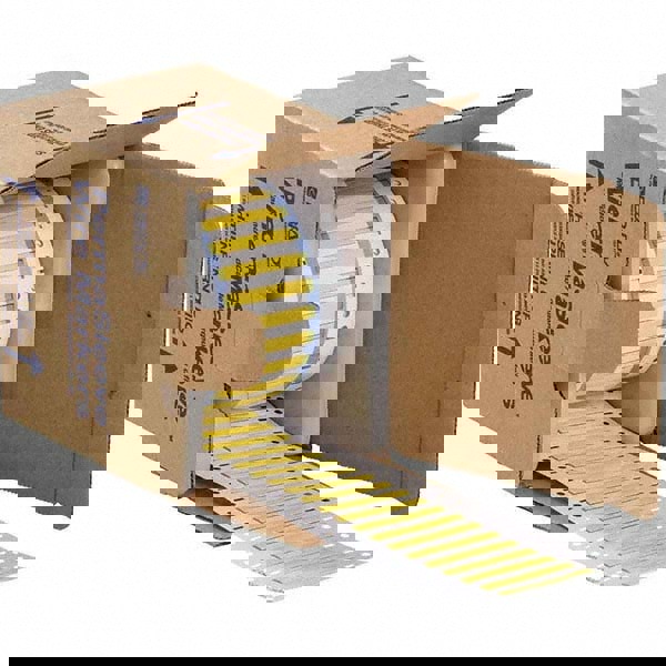 Label Maker Label: Yellow, Polyolefin, 500 per Roll