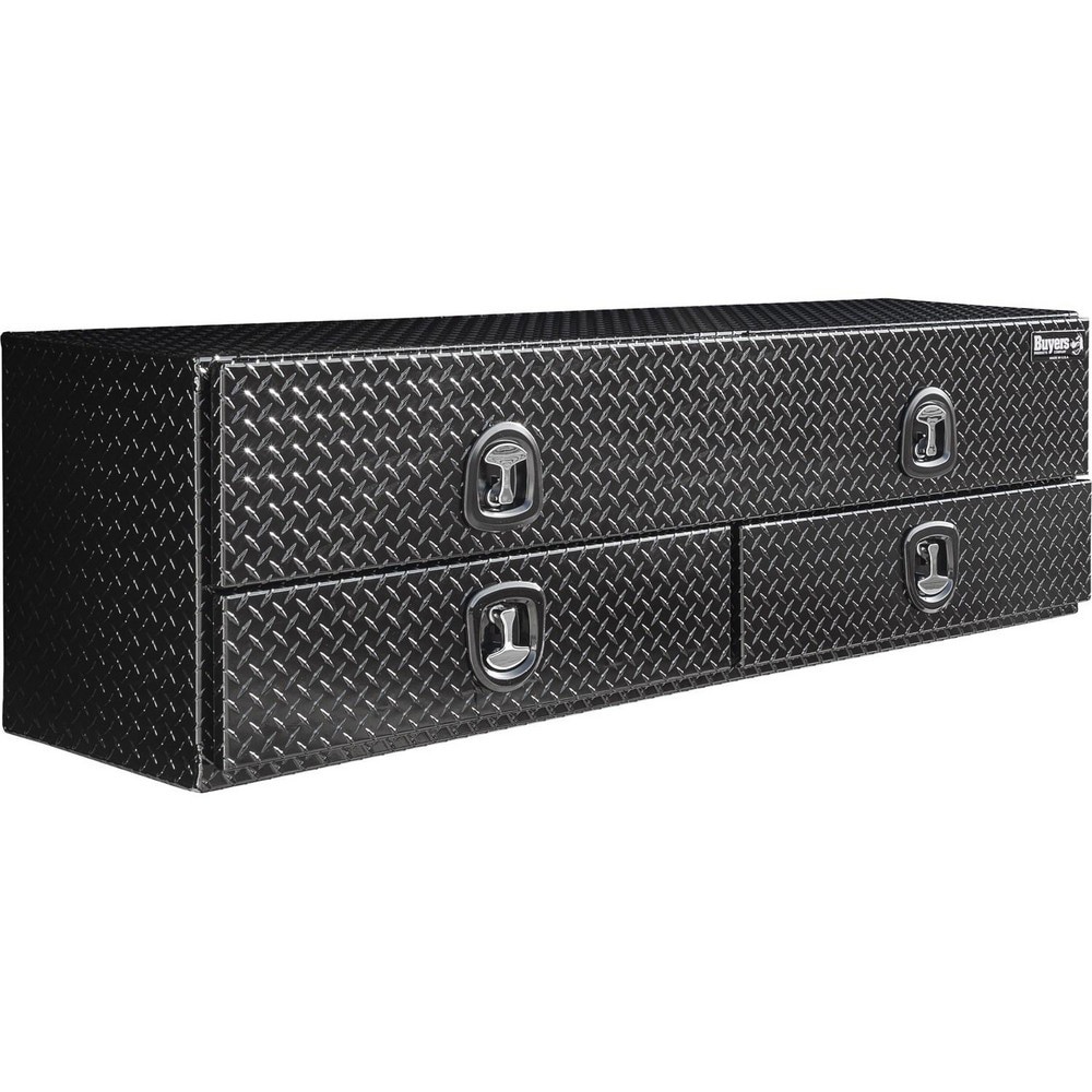 Truck Tool Storage Units; Type: Contractor Box ; For Use With: Trucks ; Storage Capacity (Cu. Ft.): 19.1 ; Color: Gloss Black ; Material: Aluminum ; Locking Mechanism: Latch