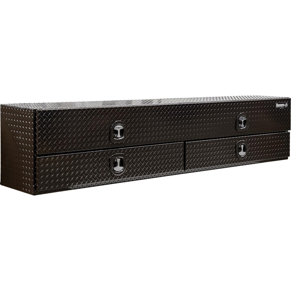 Truck Tool Storage Units; Type: Contractor Box ; For Use With: Trucks ; Storage Capacity (Cu. Ft.): 20.8 ; Color: Gloss Black ; Material: Aluminum ; Locking Mechanism: Latch