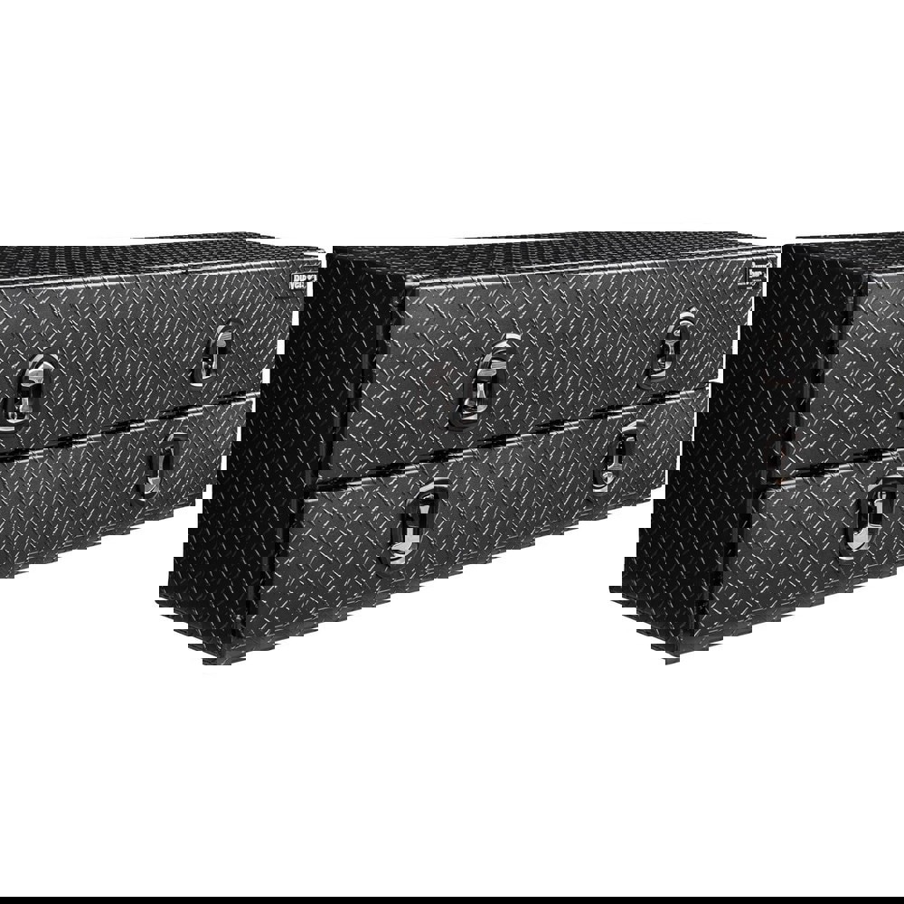 Truck Tool Storage Units; Type: Contractor Box ; For Use With: Trucks ; Storage Capacity (Cu. Ft.): 15.75 ; Color: Diamond Black; Matte Black ; Material: Aluminum ; Locking Mechanism: Latch