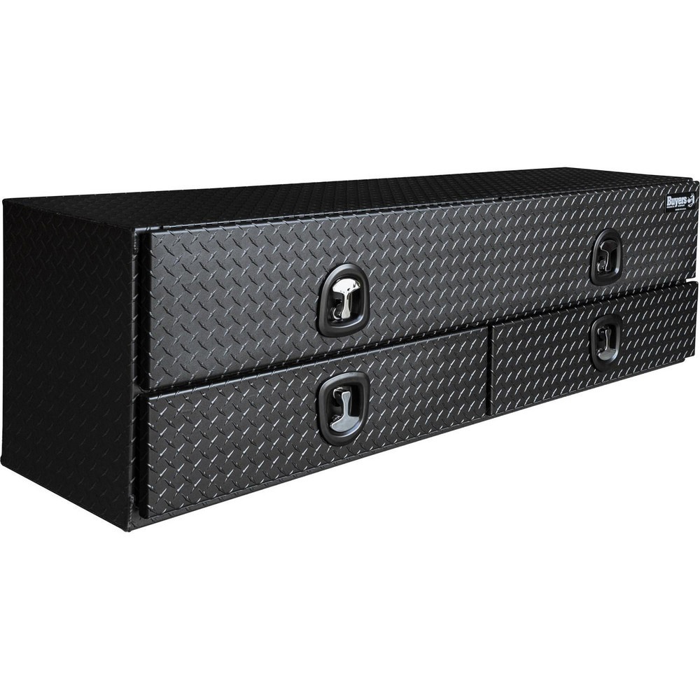 Truck Tool Storage Units; Type: Contractor Box ; For Use With: Trucks ; Storage Capacity (Cu. Ft.): 19.5 ; Color: Matte Black ; Material: Aluminum ; Locking Mechanism: Latch