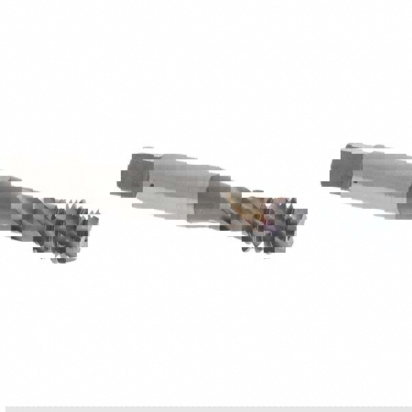 Spiral Flute Tap: 3/8-16 UNC, 3 Flutes, Modified Bottoming, 2B Class of Fit, Vanadium High Speed Steel, TICN Coated