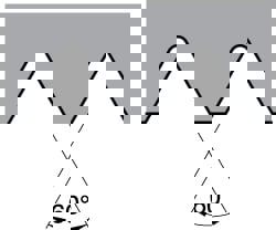 Laydown Threading Insert: LT16NRG60 KC5010, Solid Carbide