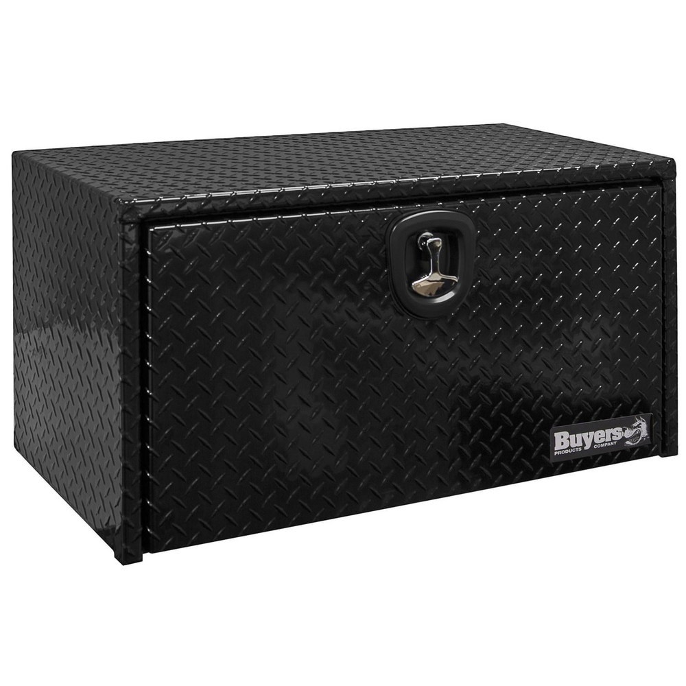Truck Tool Storage Units; Type: Underbody Box ; For Use With: Trucks ; Storage Capacity (Cu. Ft.): 5.59 ; Color: Gloss Black ; Material: Aluminum ; Locking Mechanism: Latch