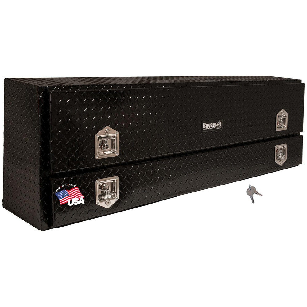 Truck Tool Storage Units; Type: Contractor Box ; For Use With: Trucks ; Storage Capacity (Cu. Ft.): 13.82 ; Color: Black ; Material: Aluminum ; Locking Mechanism: Latch