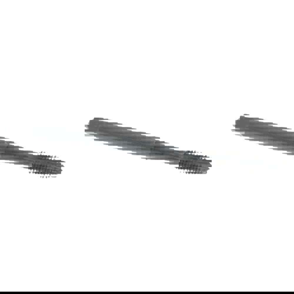 Spiral Point Tap: #6-40 UNC, 2 Flutes, Plug, 2B Class of Fit, Vanadium High Speed Steel, Oxide Coated