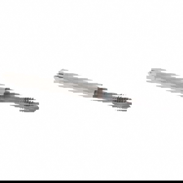 Spiral Point Tap: #5-40 UNC, 2 Flutes, Plug, 2B/3B Class of Fit, Vanadium High Speed Steel, TiCN Coated