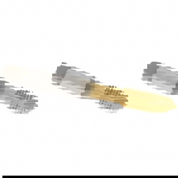 Spiral Point Tap: 5/16-18 UNC, 3 Flutes, Plug, 3B Class of Fit, Vanadium High Speed Steel, TiN Coated