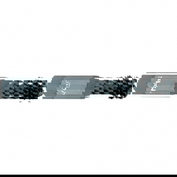 Spiral Flute Tap: #5-40 UNC, 3 Flutes, Modified Bottoming, 2B/3B Class of Fit, Vanadium High Speed Steel, TICN Coated