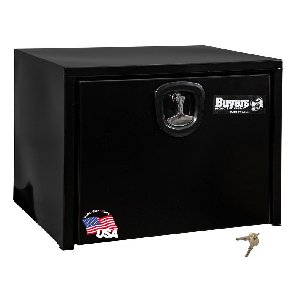 Truck Tool Storage Units; Type: Underbody Box ; For Use With: Trucks ; Storage Capacity (Cu. Ft.): 4.47 ; Color: Black ; Material: Carbon Steel ; Locking Mechanism: Latch