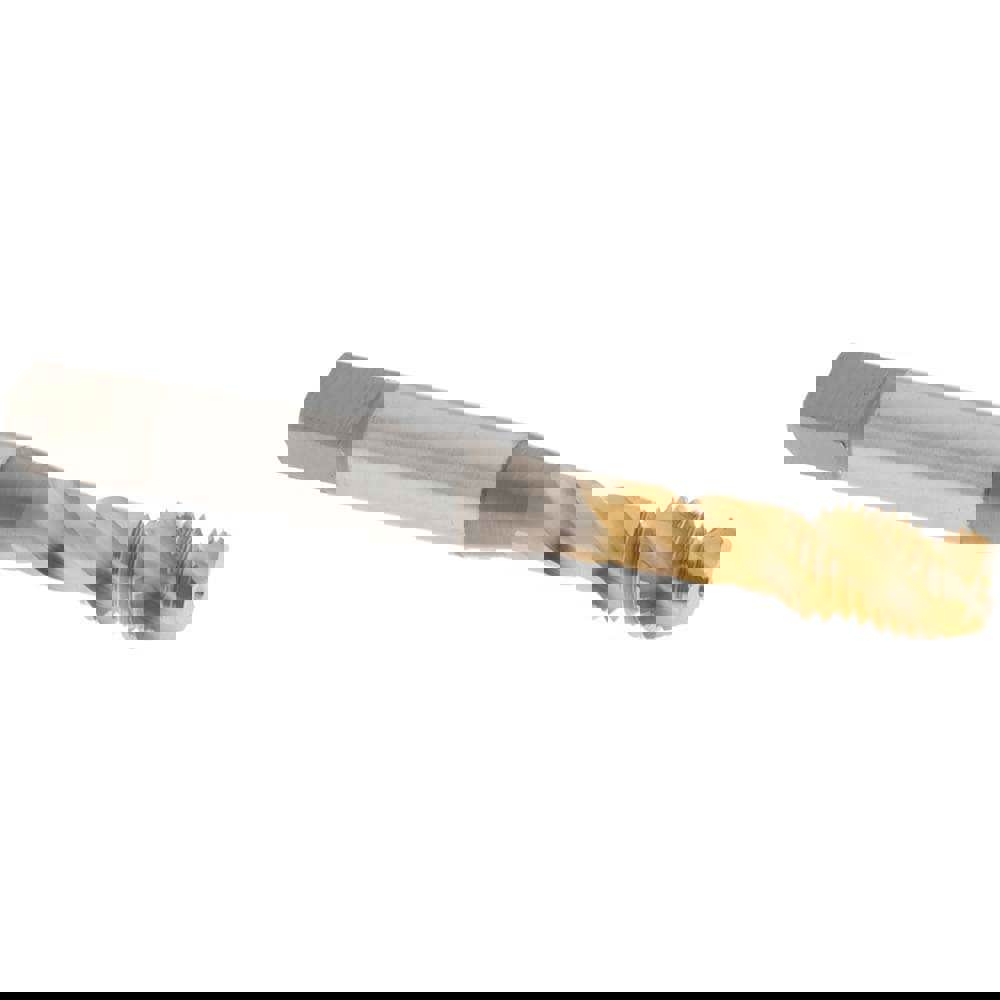 Spiral Flute Tap: 5/16-24 UNF, 3 Flutes, Modified Bottoming, 3B Class of Fit, Vanadium High Speed Steel, TIN Coated