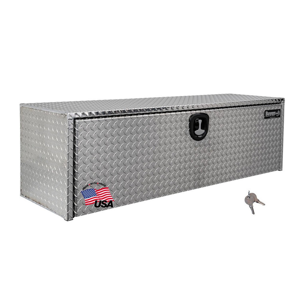 Truck Tool Storage Units; Type: Underbody Box ; For Use With: Trucks ; Storage Capacity (Cu. Ft.): 14.9 ; Color: Silver ; Material: Aluminum ; Locking Mechanism: 3-Point Locking Latch