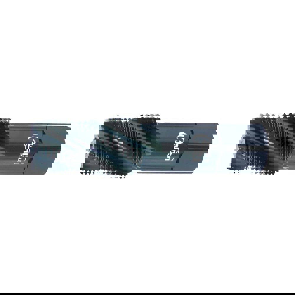 Standard Pipe Tap: 3/8-18, NPT, 4 Flutes, Vanadium High Speed Steel, TiN Finish