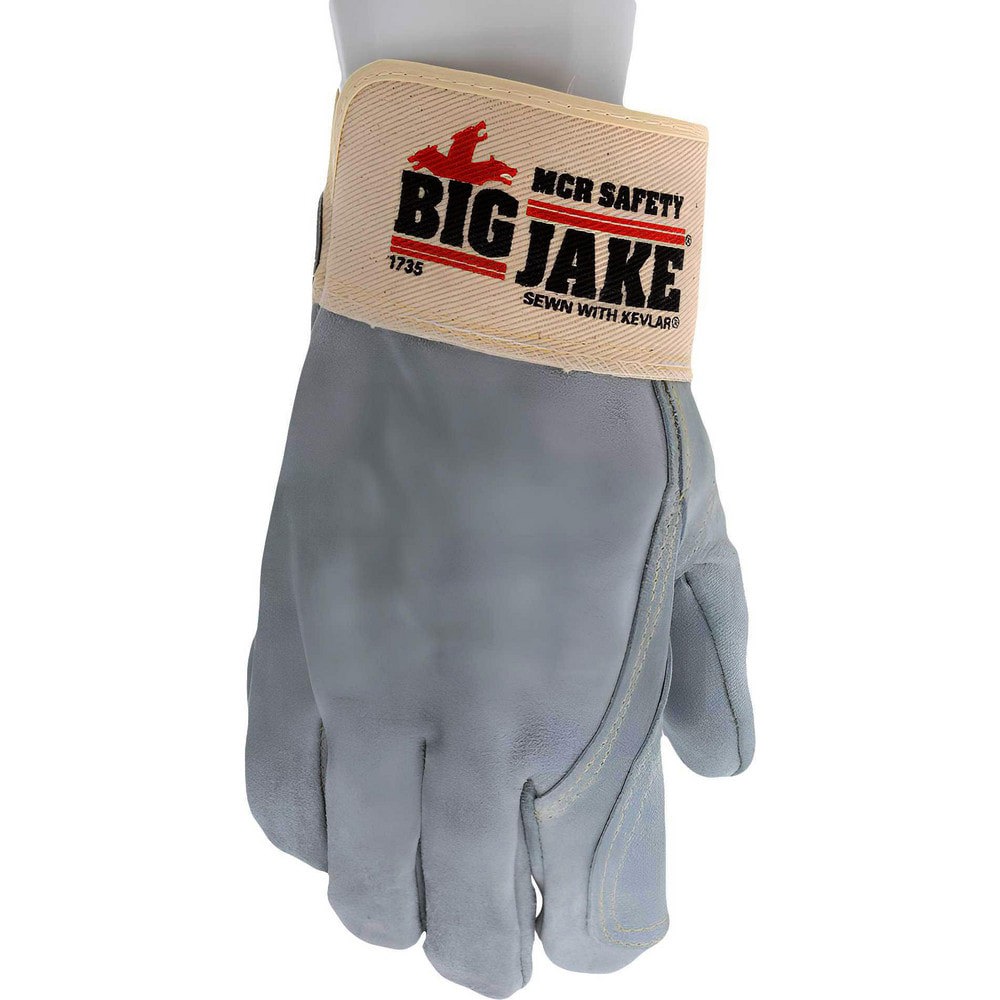 Work Gloves: Memphis 1735, Size Medium, Fleece Lined, Cowhide Leather, General Purpose