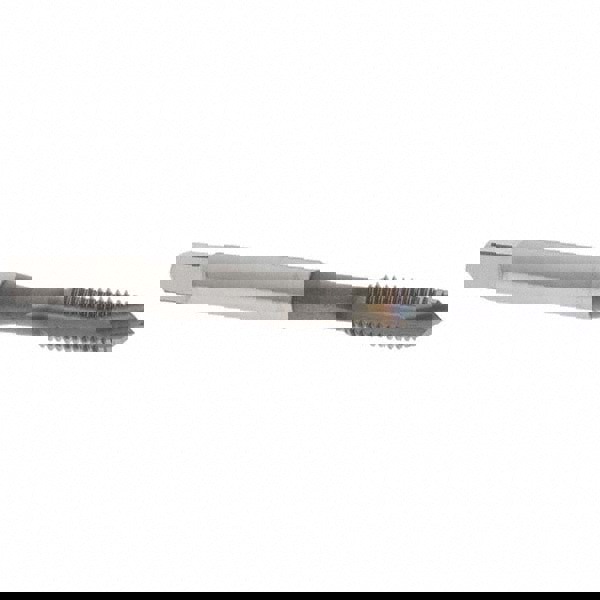 Spiral Point Tap: 1/4-28 UNF, 3 Flutes, Plug, 2B Class of Fit, Vanadium High Speed Steel, TiCN Coated
