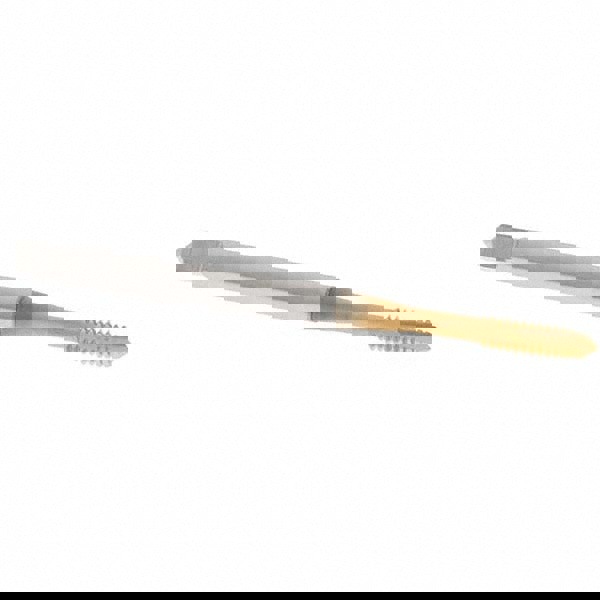 Spiral Point Tap: #4-40, UNC, 2 Flutes, Plug, 2B/3B, Vanadium High Speed Steel, TiN Finish