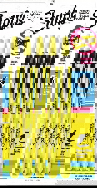 Highlighter Marker: Fluorescent Yellow, AP Non-Toxic, Chisel Point