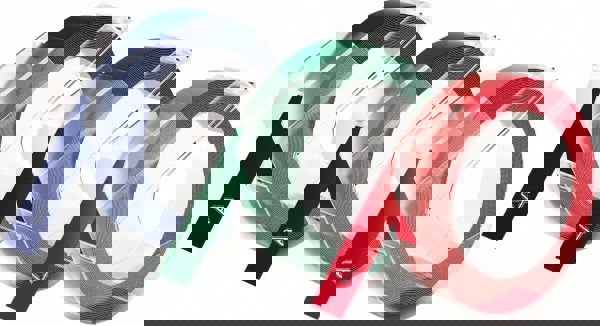 Embossing Tape: 9.8', Blue, Green & Red