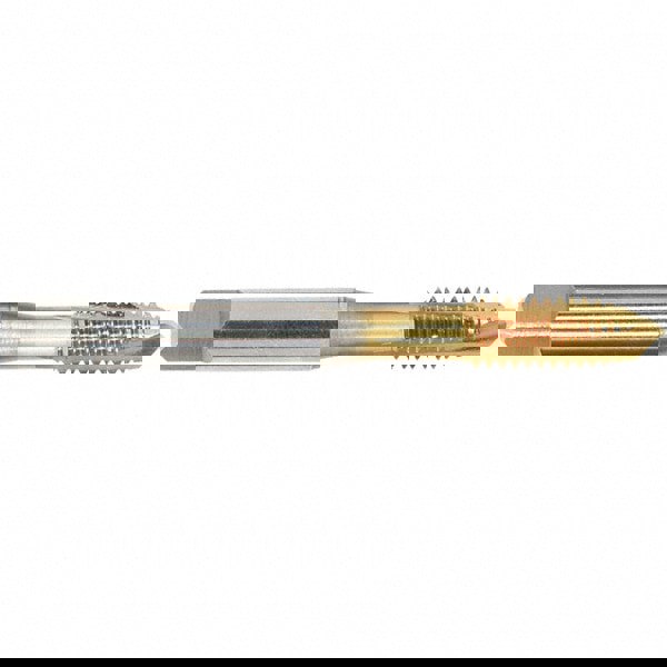 Spiral Point Tap: #6-32 UNC, 2 Flutes, Plug, Vanadium High Speed Steel, TiN Coated