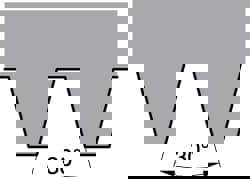 Laydown Threading Insert: LT22ER5TR KC5025, Carbide
