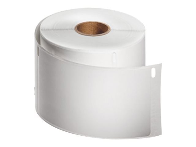 Label Maker Label: White, Die Cut Paper with Semi Perm Adhesive, 6