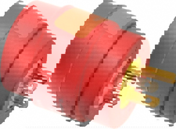 1 Outlet, 125 VAC, 15 Amp, Red/Yellow, Single Outlet Adapter