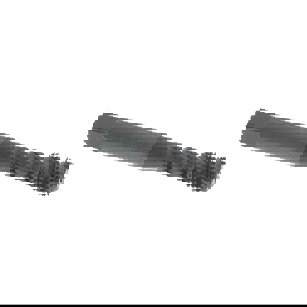 Spiral Flute Tap: M8x1.00 Metric Fine, 3 Flutes, Bottoming, Vanadium High Speed Steel, Oxide Coated