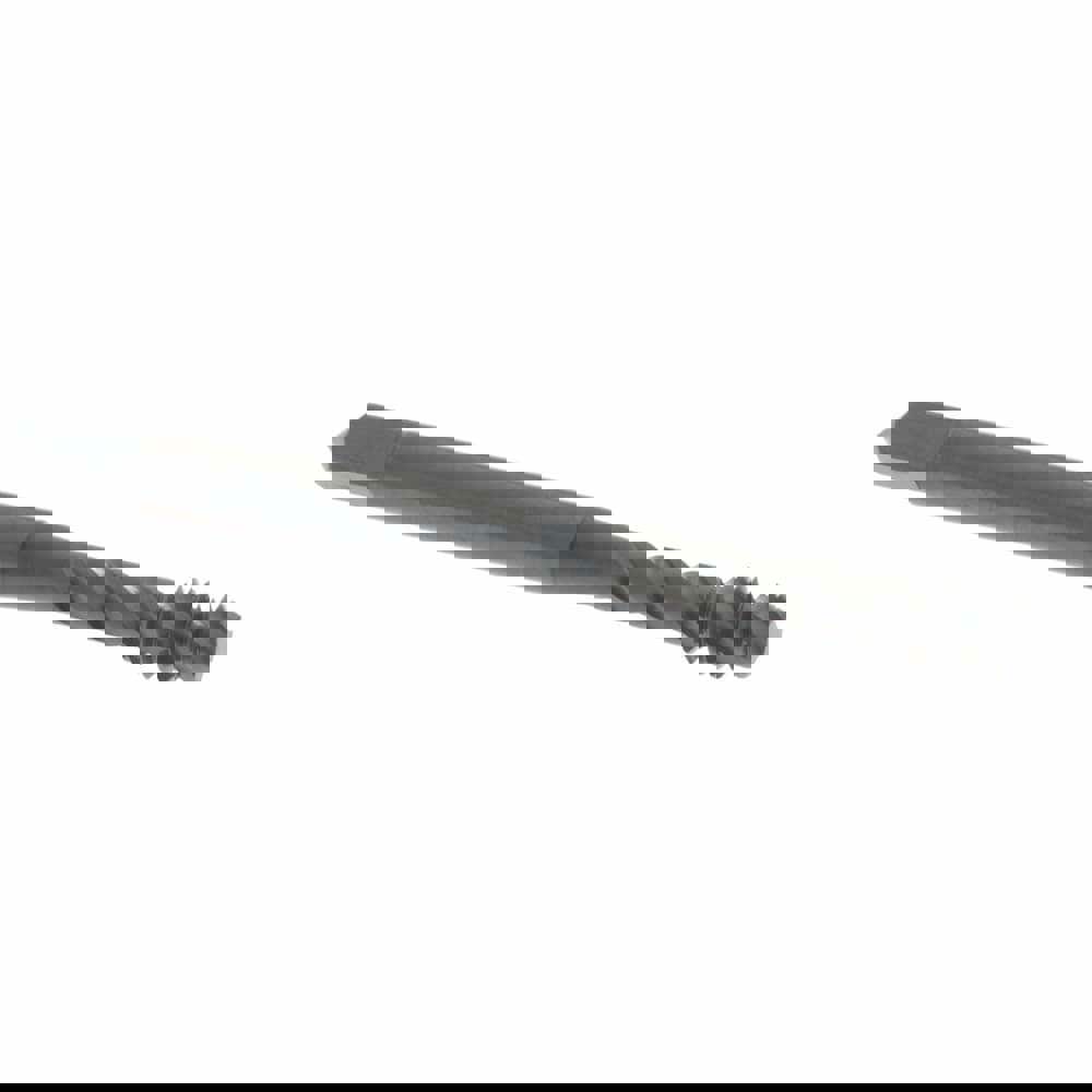 Spiral Flute Tap: #8-32 UNC, 3 Flutes, Modified Bottoming, 2B Class of Fit, Vanadium High Speed Steel, Oxide Coated