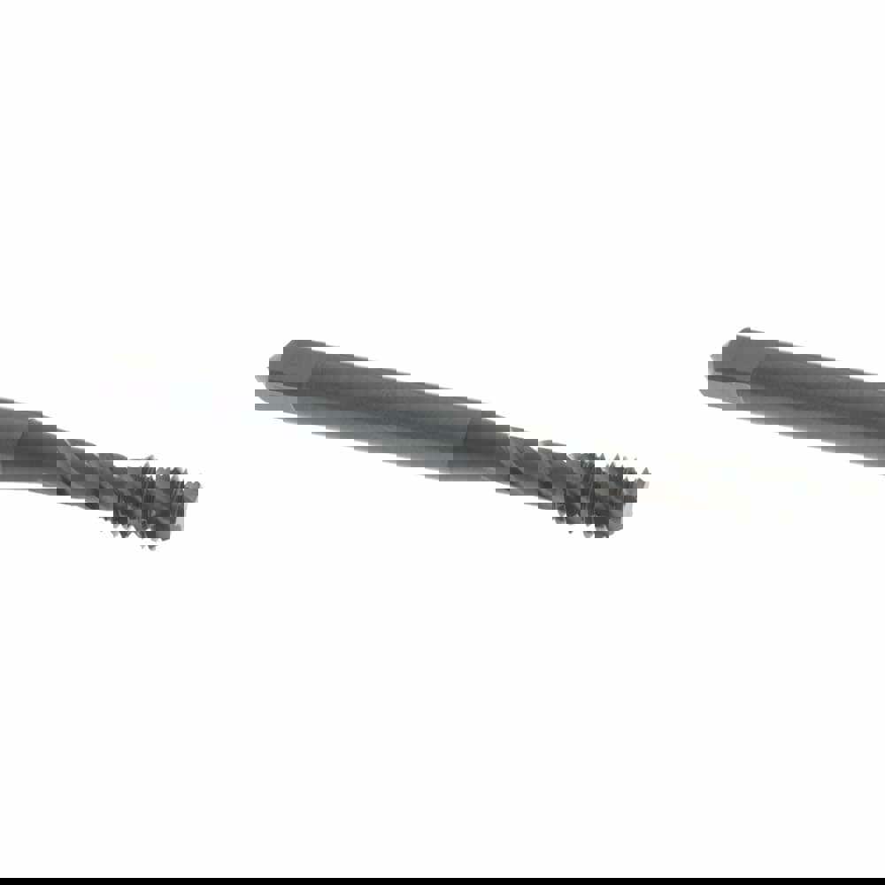 Spiral Flute Tap: #10-32 UNF, 3 Flutes, Bottoming, 2B Class of Fit, Vanadium High Speed Steel, Oxide Coated