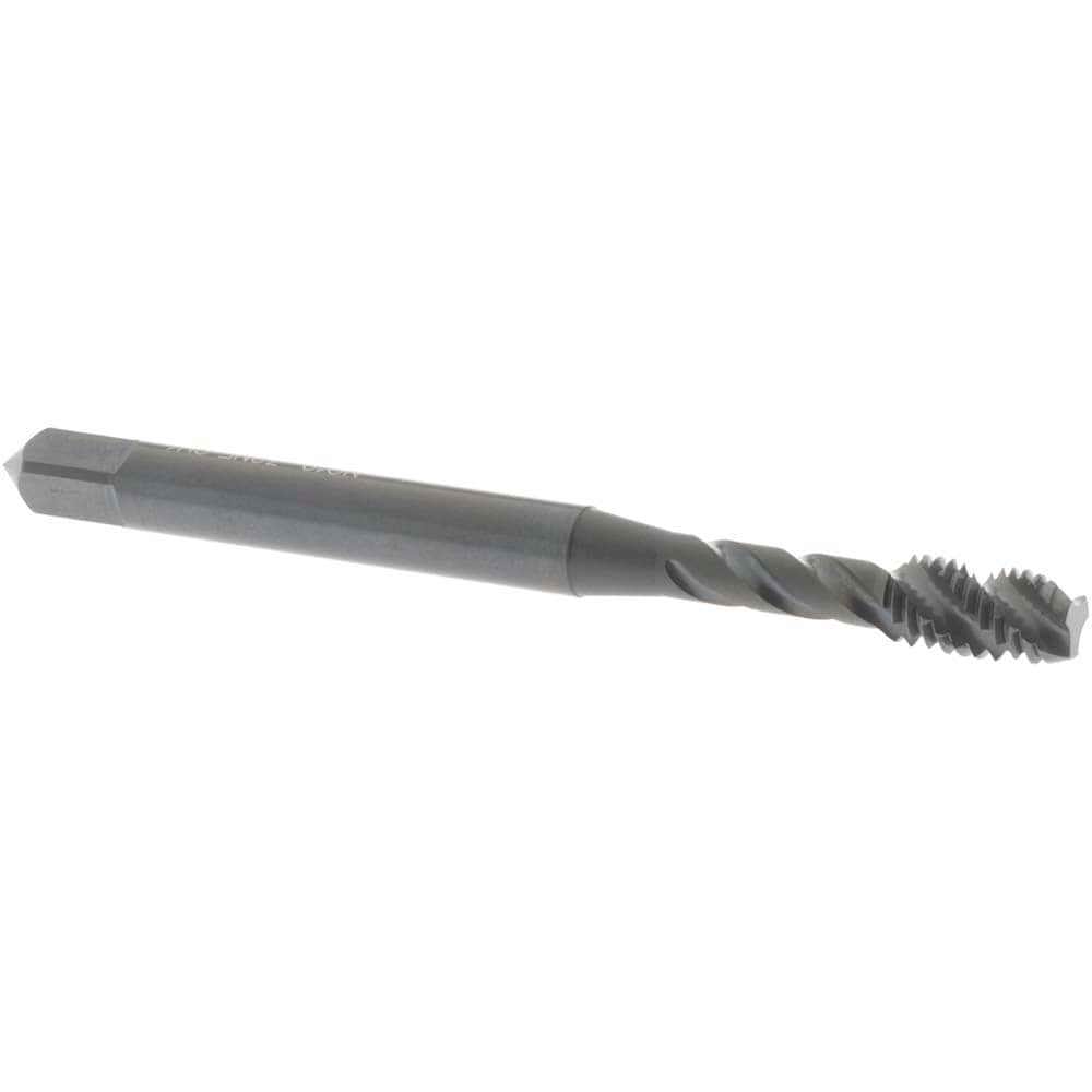 Spiral Flute Tap: #10-32 UNF, 3 Flutes, Modified Bottoming, Vanadium High Speed Steel, Oxide Coated