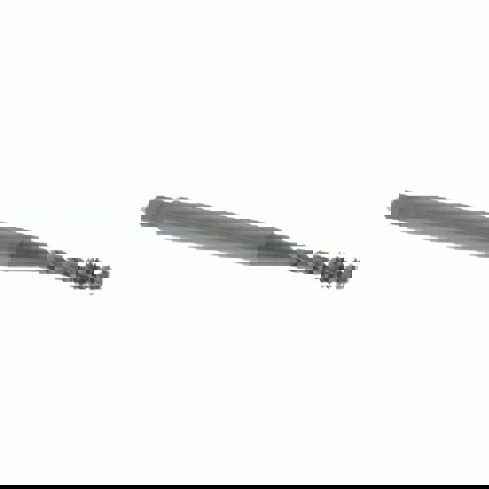 Spiral Flute Tap: #4-40 UNC, 2 Flutes, Bottoming, Vanadium High Speed Steel, Oxide Coated