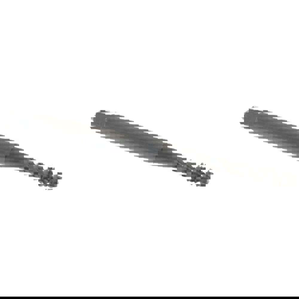 Spiral Flute Tap: #4-40 UNC, 2 Flutes, Modified Bottoming, Vanadium High Speed Steel, Oxide Coated