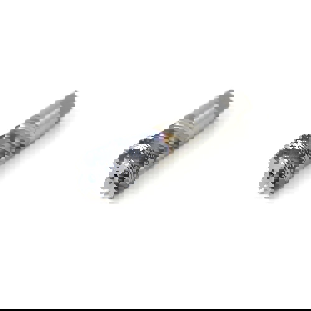 Spiral Flute Tap: 1/2-13 UNC, 3 Flutes, Modified Bottoming, 2B Class of Fit, Vanadium High Speed Steel, Oxide Coated