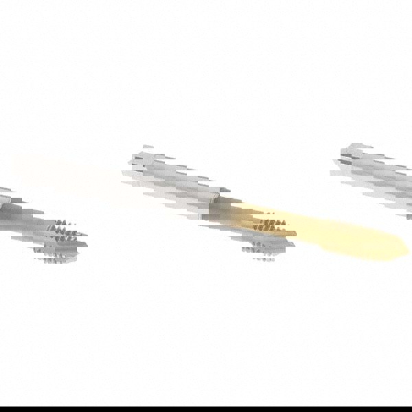 Spiral Point Tap: M5x0.80 Metric Coarse, 3 Flutes, Plug, 6H Class of Fit, Vanadium High Speed Steel, TiN Coated