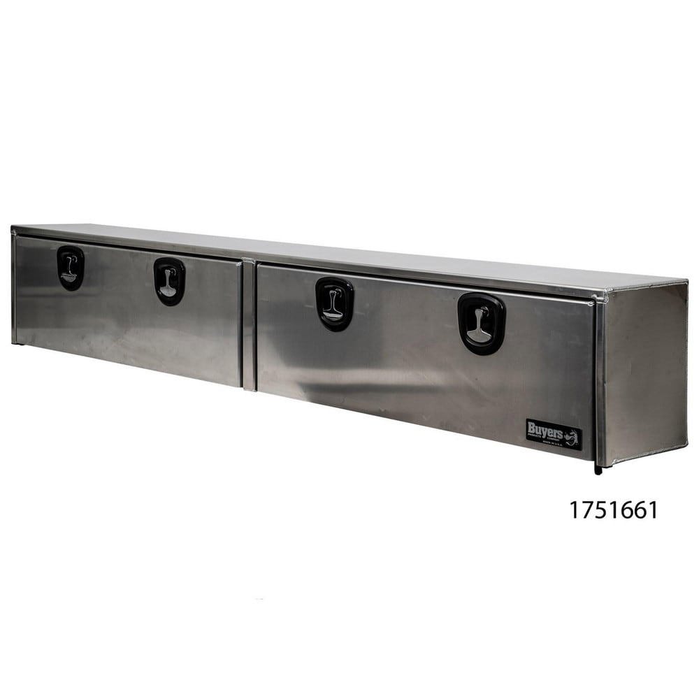 Truck Tool Storage Units; Type: Topside Box ; For Use With: Trucks ; Storage Capacity (Cu. Ft.): 11.4 ; Color: Silver ; Material: Aluminum ; Locking Mechanism: Latch