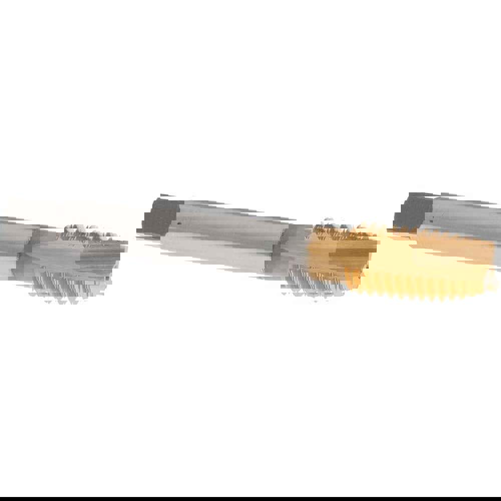 Spiral Point Tap: M12x1.75 Metric Coarse, 3 Flutes, Plug, 6H Class of Fit, Vanadium High Speed Steel, TiN Coated