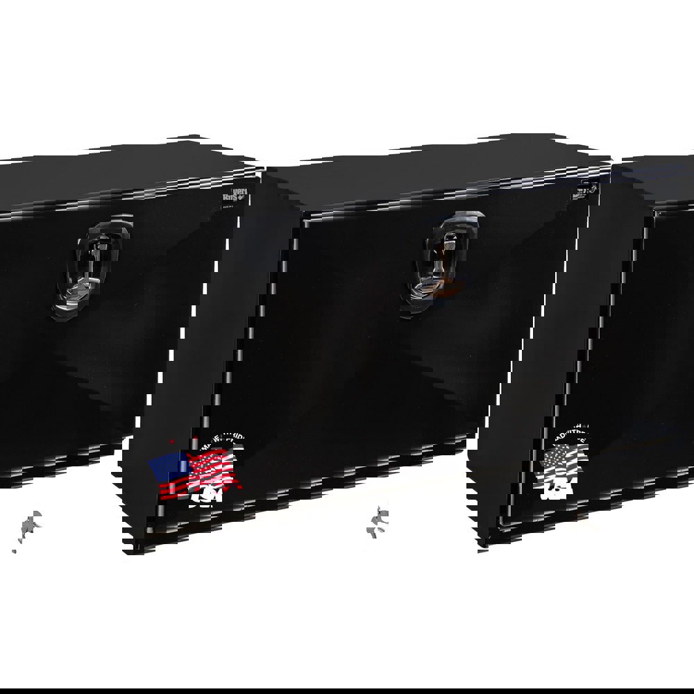 Truck Tool Storage Units; Type: Underbody Box ; For Use With: Trucks ; Storage Capacity (Cu. Ft.): 4.5 ; Color: Black ; Material: Carbon Steel ; Locking Mechanism: Latch