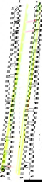 28' High, Type IAA Rating, Fiberglass Extension Ladder