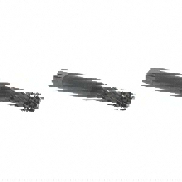 Spiral Flute Tap: M6x1.00 Metric Coarse, 3 Flutes, Modified Bottoming, 6H Class of Fit, Vanadium High Speed Steel, Oxide Coated