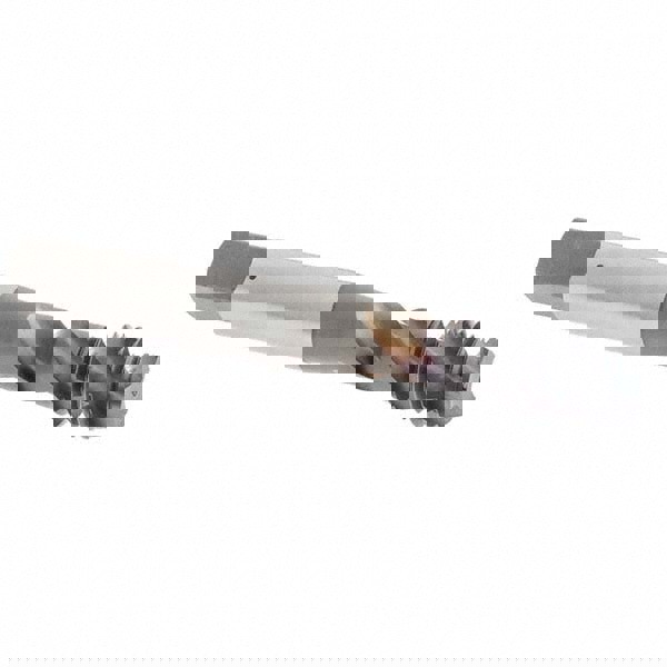 Spiral Flute Tap: M10x1.50 Metric Coarse, 3 Flutes, Modified Bottoming, 6H Class of Fit, Vanadium High Speed Steel, TICN Coated