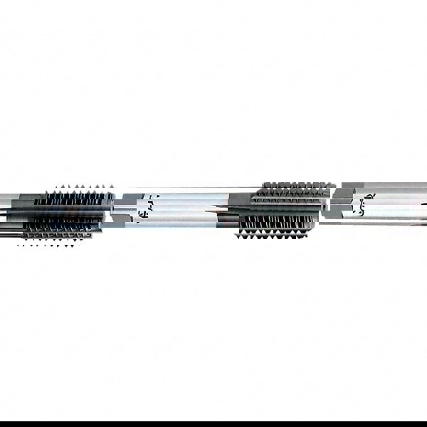 Spiral Point Tap: #10-24 UNC, 3 Flutes, Plug, 2B/3B Class of Fit, Powdered Metal, TiCN Coated