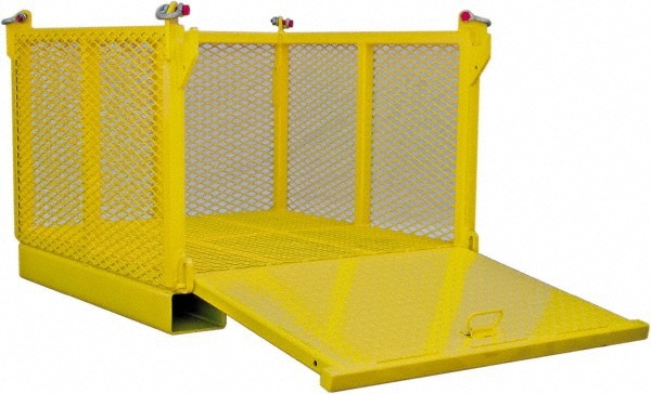 Bulk Storage Container: Steel, Basket-Style Bulk Container