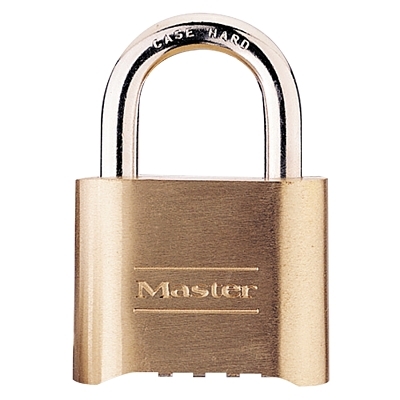 Combination Lock: Brass & Steel, 2