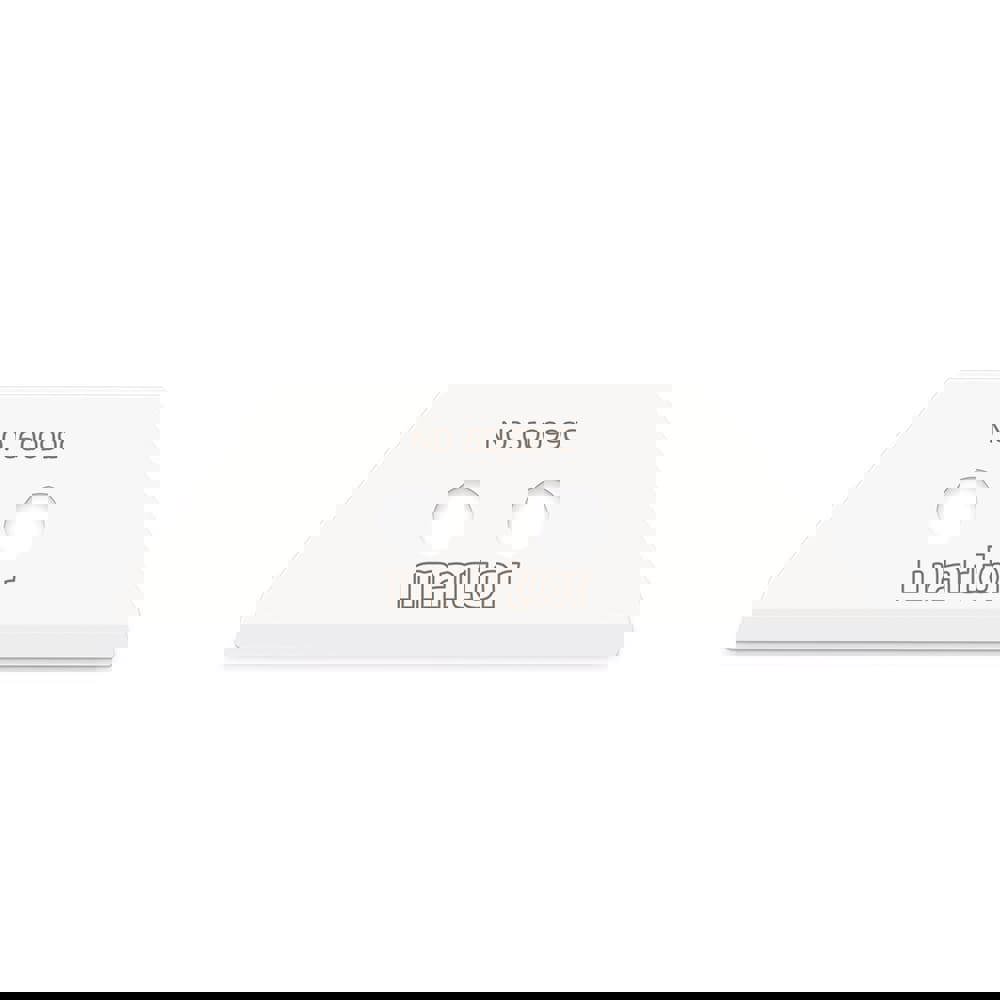 Double Bevel Knife Blade: 55.5 mm Blade Length