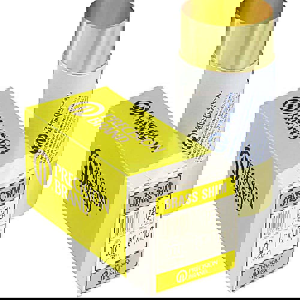 Metal Shim Stock; Thickness (Decimal Inch): 0.0010 ; Length (Inch): 60 ; Width (Inch): 6 ; Material Grade: 260 ; Material: Brass ; Magnetic Properties: Non-Magnetic